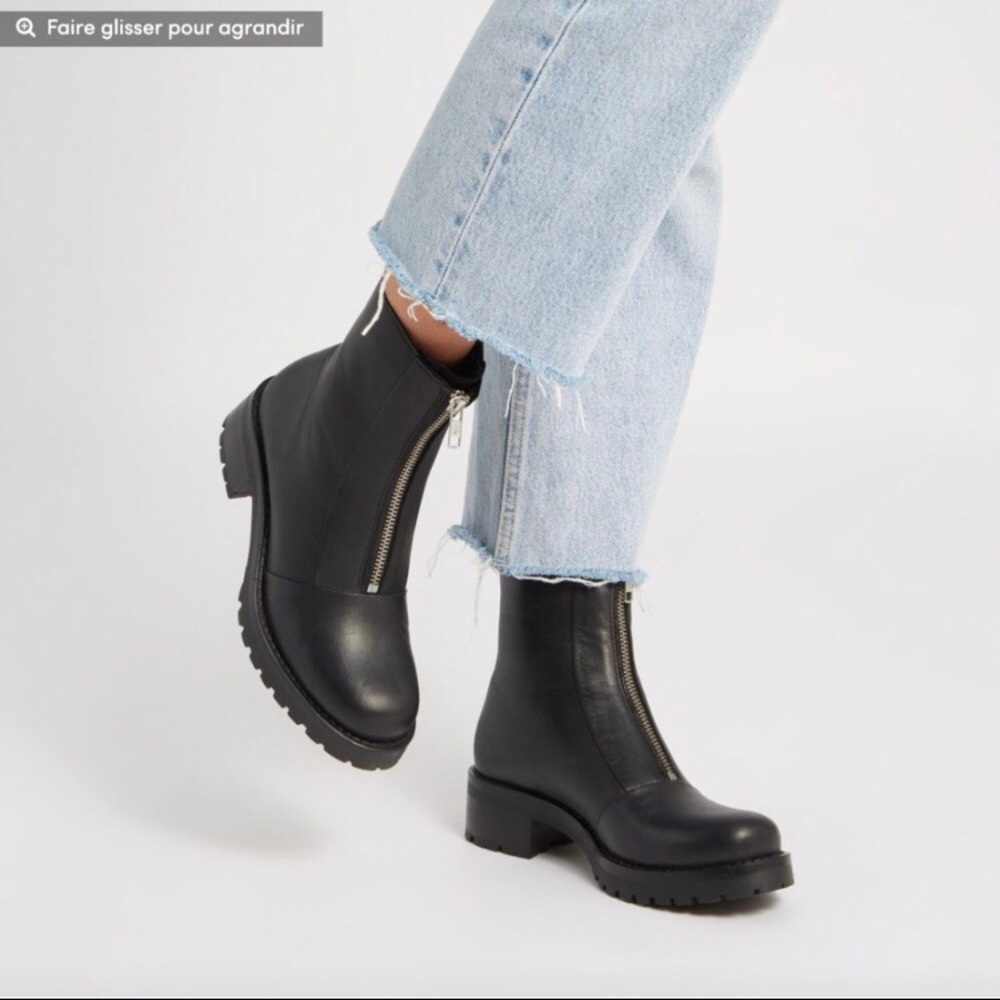 Cute zip front boots